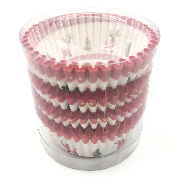 Christmas printed cake cups