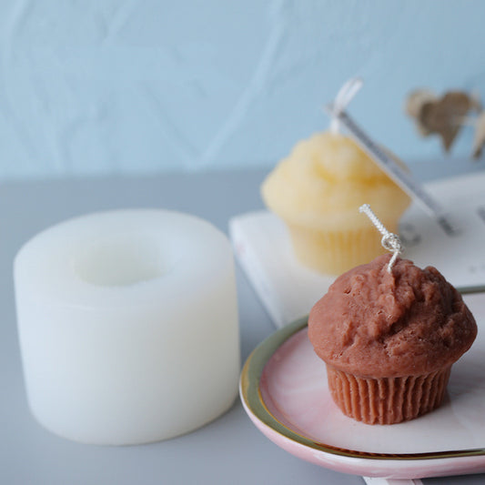 Muffin cup cake simulation physical candle