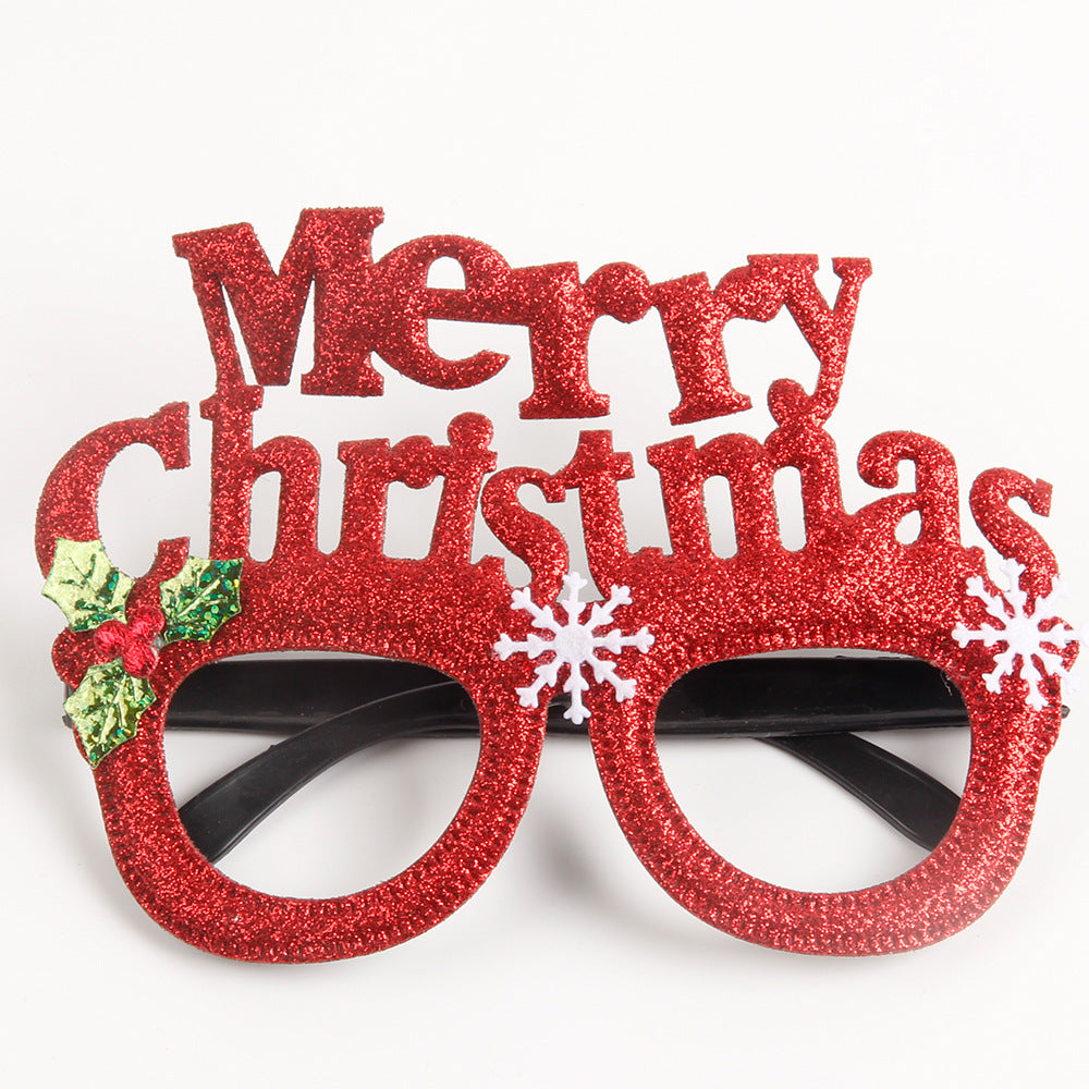 Christmas Holiday Decorations Glasses Party Gathering Annual Meeting Decoration Props