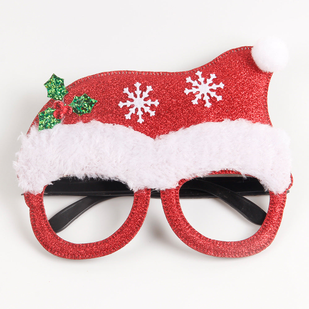 Christmas Holiday Decorations Glasses Party Gathering Annual Meeting Decoration Props